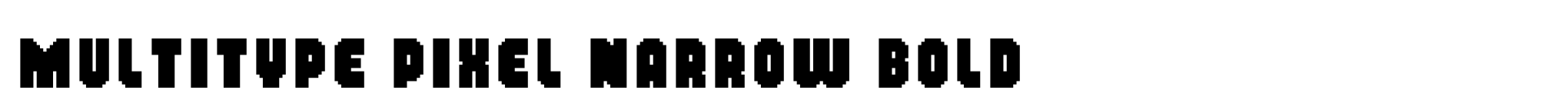 MultiType Pixel Narrow Bold image